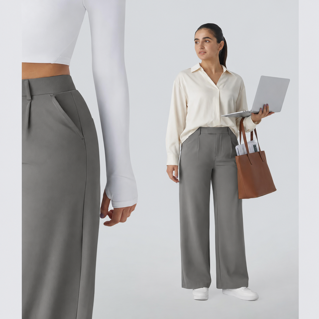 DayStretch™ High-Waisted Trousers