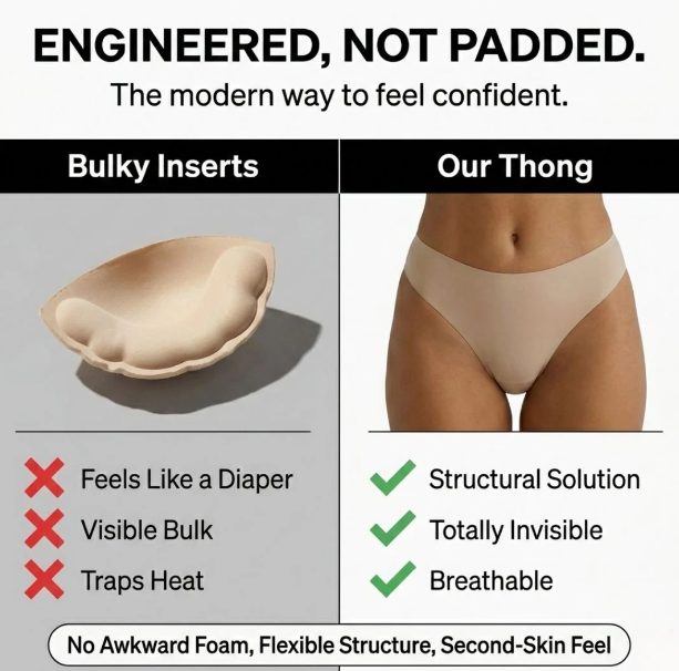 Invisible Camel Toe Thong High Rise
