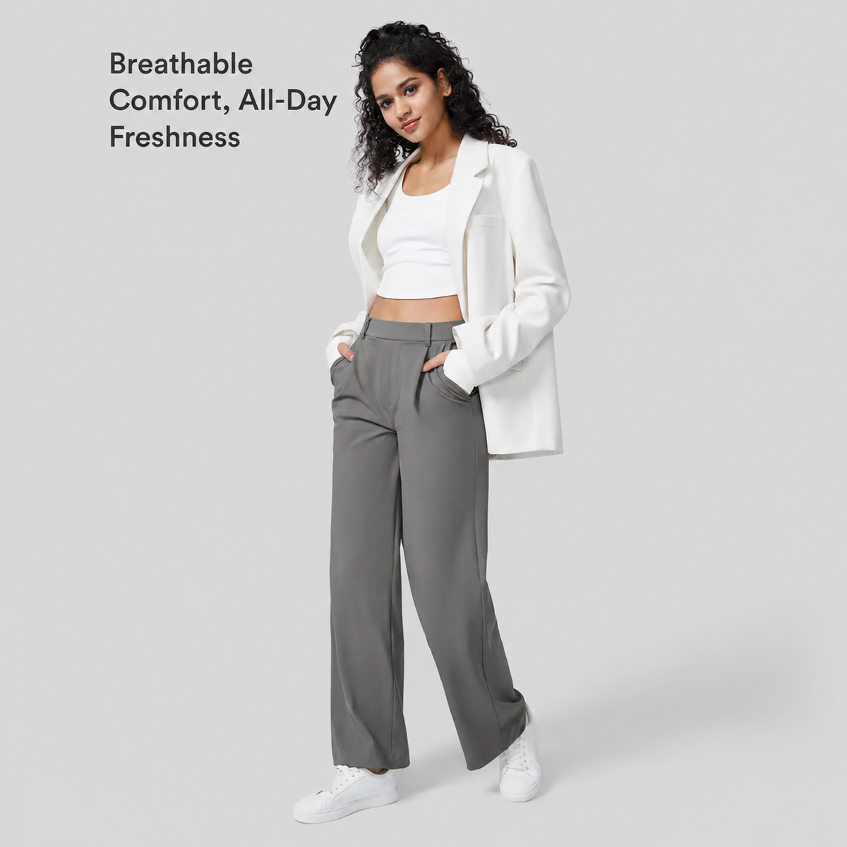 DayStretch™ High-Waisted Trousers