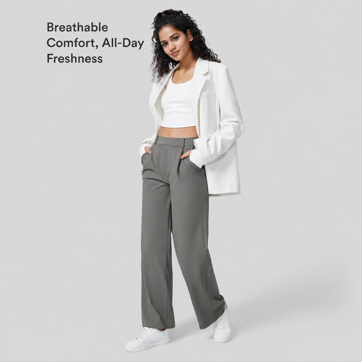 DayStretch™ High-Waisted Trousers