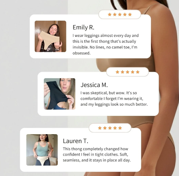 Invisible Camel Toe Thong High Rise